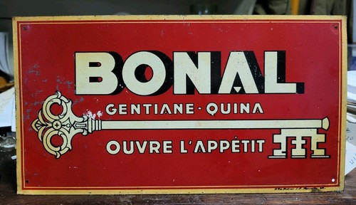 Tôle peinte apéritif bonal - tôle,