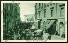 AGRIGENTO GIRGENTI 08 CARROZZA Cartolina VIAGGIATA 1924