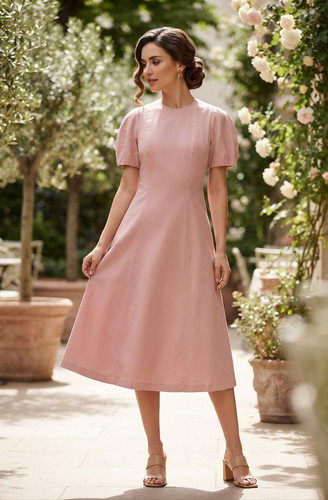 Zara nuovo abito midi - midi, donna