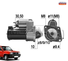 MOTORINO AVVIAMENTO 12V 1.3KW