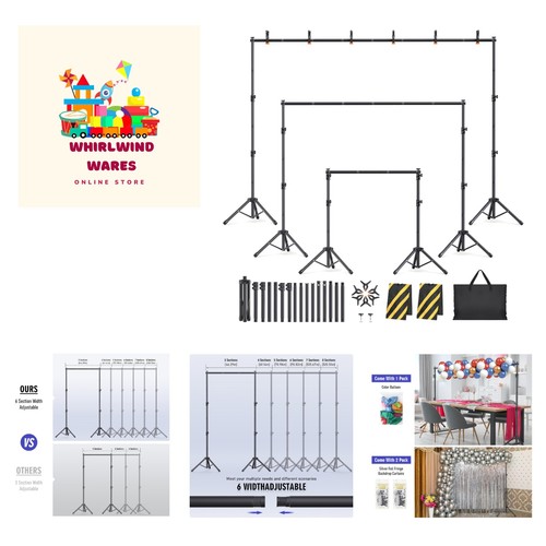 Kit supporto sfondo 6 - kit,