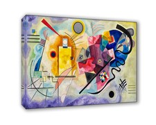 Lupia - Quadro su Tela 70x100 cm GIALLO ROSSO BLU - KANDINSKY