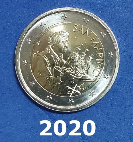 San marino monete 2 euro - san,