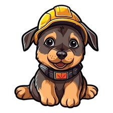 2 adesivi auto cane pastore