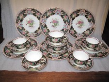 Antico set da tè smaltato