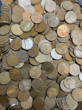 Lotto di 25 penny di grano non ricercati 1909-1939!! Tutte le Zecche Niente Tirato Spedizione Gratuita