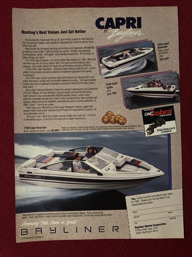 Pubblicità stampa bayliner - pubblicità,
