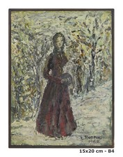 QUADRO AD OLIO IN STILE IMPRESSIONISTA FIRMATO LIDIA RUFFINI DA TERNI DATA 66 B4
