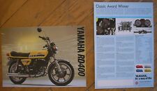 YAMAHA RD400 SCHEDA TECNICA SALES BROCHURE PROSPEKT CATALOGUE GB IN ENGLISH