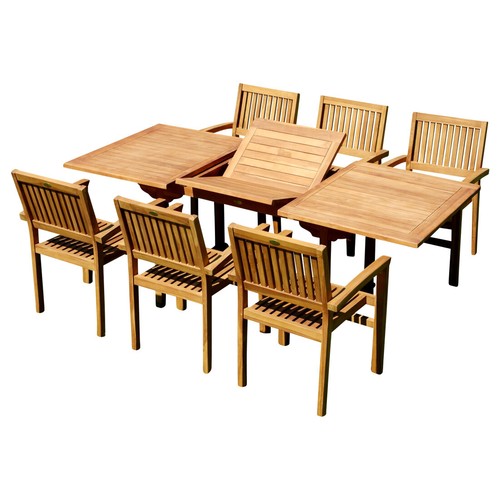 Set teak pezzi da - 7,