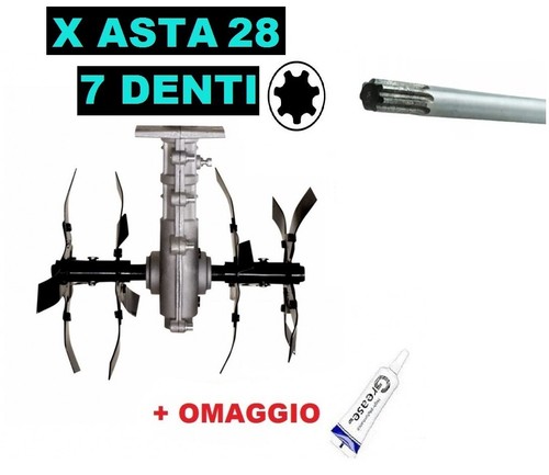 Gruppo zappette ø28 7 denti - gruppo,