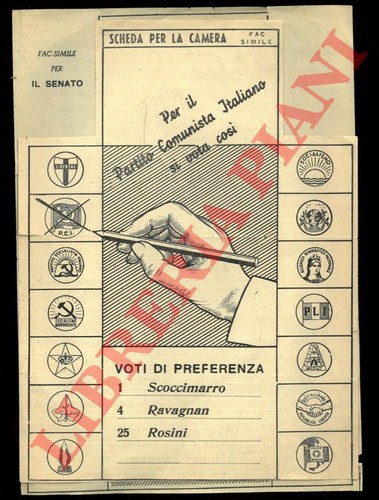 Scheda elettorale senato - elettorale,