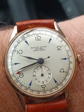 NICOLET WATCH SHOCK-RESIST VINTAGE ORO ROSA 18Kt ANNI 40/50 