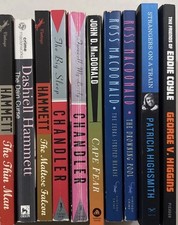 Trade Paperback Book Lot of 10, Crime Novels, Hammett, Chandler, Highsmith, More