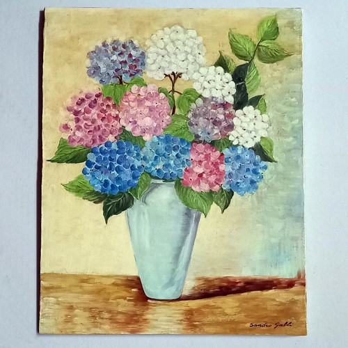 168 quadro fiori ortensie - 168,