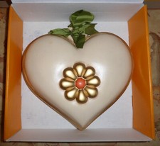 THUN - Formella Cuore Grande Con Fiocco - cm 25 x 22 - Vintage - Mai Esposta