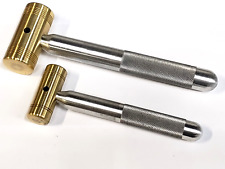 COMBO CONFEZIONE DA 4 OZ. E 10 oz. MARTELLI IN OTTONE * MANICO IN ALLUMINIO MASSICCIO * MADE IN USA *