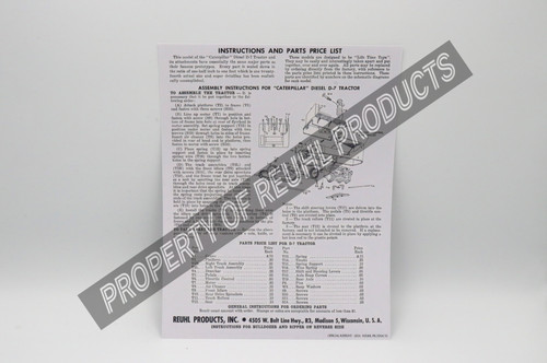 Reuhl trattore caterpillar - -,