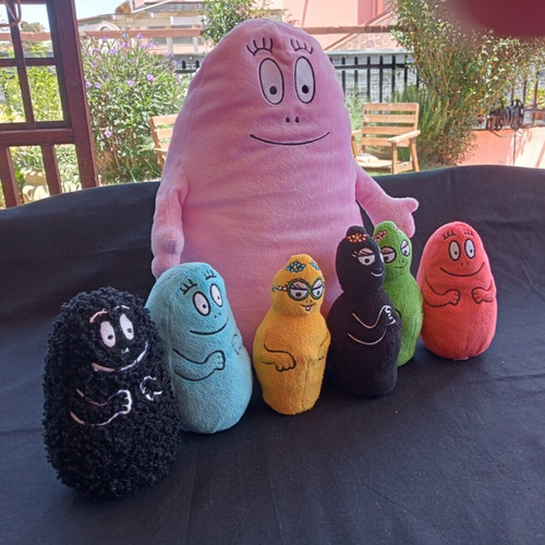 Peluche famiglia barbapapa - peluche, "