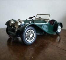 MODELLO AUTO BURAGO JAGUAR SS 100 1937 3006 SC. 1/18 ORIGINALE INTERNI ROSSI XX