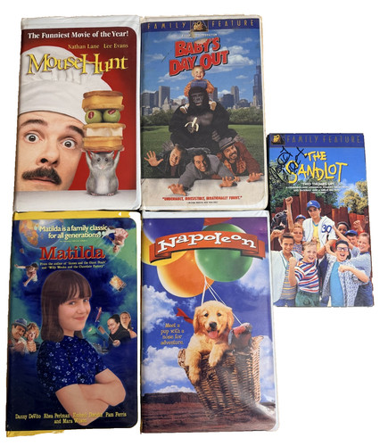 90s family classics vhs lot - family,