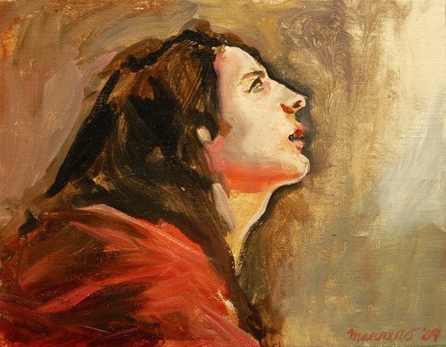 Dipinto olio mano - olio, a