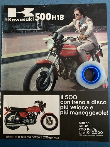 Rara pubblicita moto - rara, pubblicita’