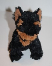 Nintendogs Yorkie Yorkshire Terrier cucciolo cane 7" mini peluche nero marrone Nintendo