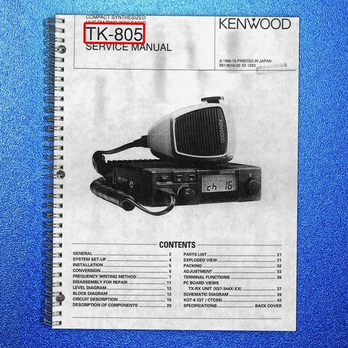 Kenwood 805 uhf two way - uhf, fm