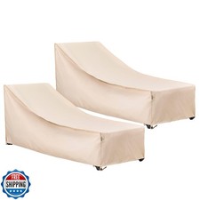 FandJ Chaise longue da esterno impermeabile resistente ai raggi UV resistente per patio Lo
