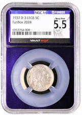 1937-D 3 GAMBE Buffalo Nickel