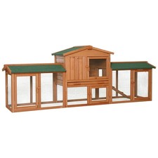 lionto Conigliera gabbia premium animali da compagnia villa conigli 212x52x85 cm