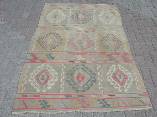 Turkish kilim rug runner - rug,,