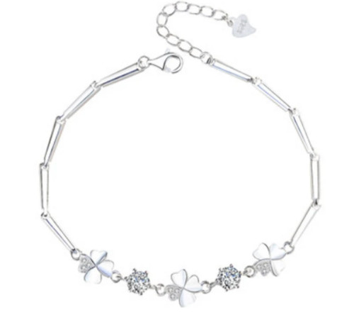 Bracciale fiori zirconi