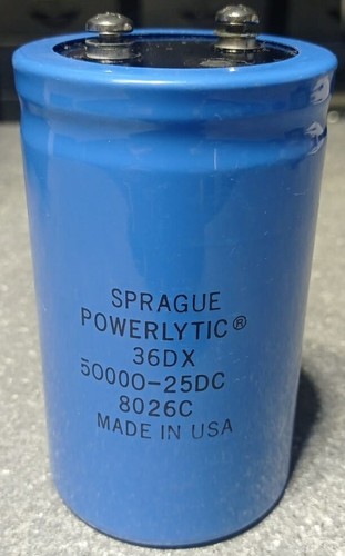 Sprague electrolytic capacitor - sprague,