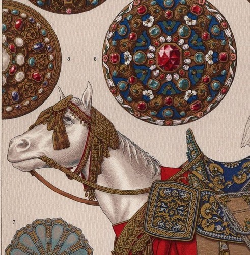 Cavallo bianco caparison - cavallo, -caparison