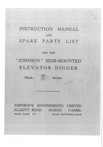 Escavatore semimontato johnson - escavatore,