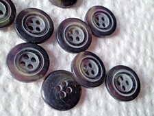 15 bottoni camicia effetto corno 4 fori vari colori inggombok nasturi...