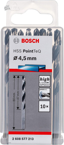 Bosch hss pointteq - pointteq, 4.5mm