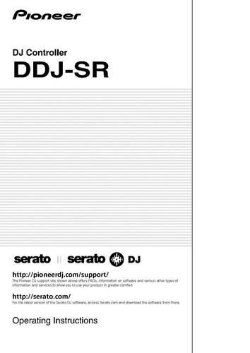 Pioneer ddj manuale - manuale, del