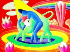 Giancarlo Montuschi "EUROPA" (2012) Olio e sabbia su tela, cm. 30x40 Autentica