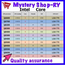 LOTTO CPU Q6600 Q6700 Intel