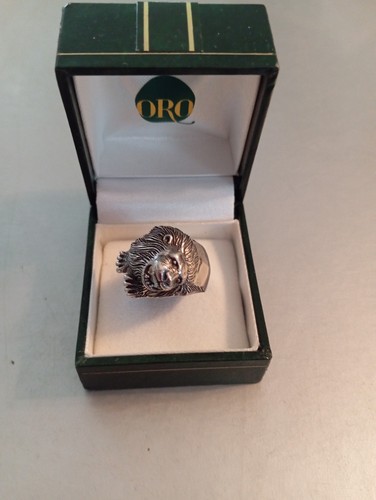 Anello leone argento - anello,