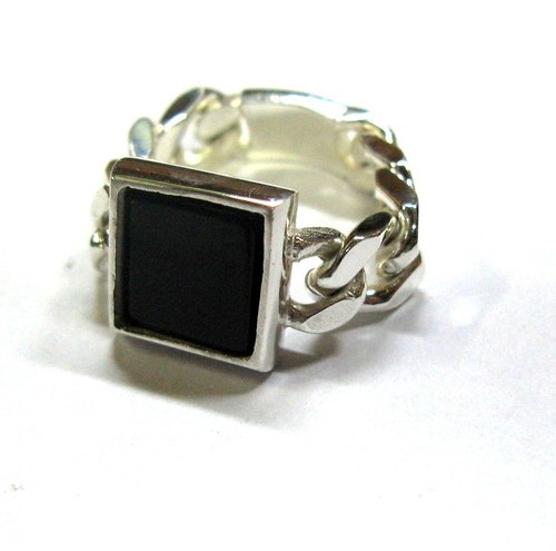 Anello uomo onice maglia - anello,