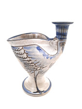 Portacandela Vaso Ceramica Blu