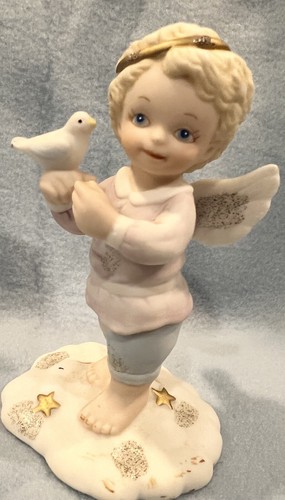 Statuina angelo bronson cuori - statuina,