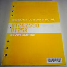 Manuale Di Servizio Stampato Suzuki Motore Fuoribordo DT20/25/28 01/1980