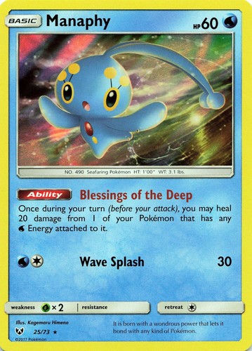Pokémon tcg manaphy 73 - tcg, #25/73