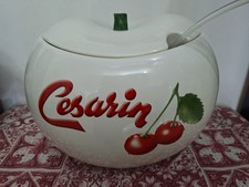Espositore Porta Amarena Sciroppate Cesarin Ceramica Anni 60 Made in Italy
