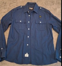 camicia uomo manica lunga Blu Tg S Blauer